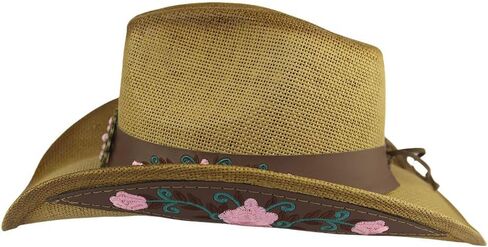 MINAKOLIFE Men's & Women's Western Style Cowboy/Cowgirl Straw Hat in Kuwait
