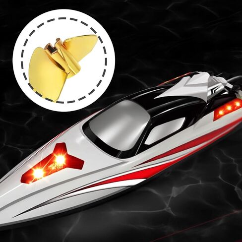 35mm RC Boat 2 Blade Propeller Blade Blades Blades Propermer مع Feilun FT016 FT007 FT012 FT009 FT011 FT010 FT016 (Silver) in Kuwait