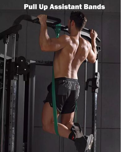 Resistance Bands Set, Pull Up Bands - Workout Bands, Eexercise Bands, Long Resistance Bands Set for Working Out, Fitness, Training, Physical Therapy for Men Women in Saudi Arabia