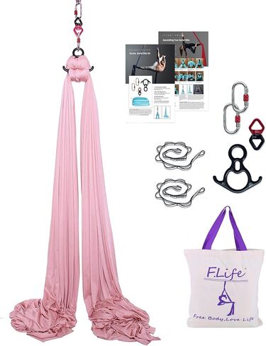 Aerial Silk Yoga Hammock- Hardware Kit Durable 10 Yards in Saudi Arabia