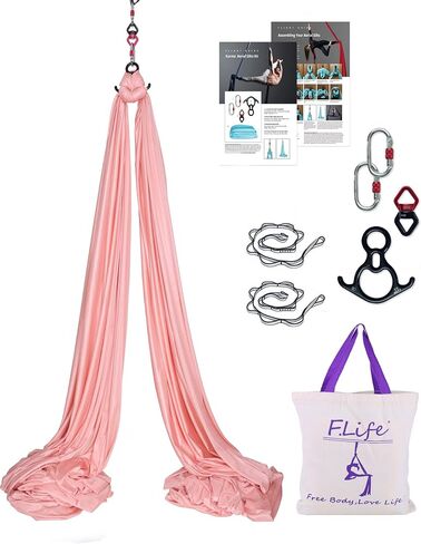 Aerial Silk Yoga Hammock- Hardware Kit Durable 10 Yards in Saudi Arabia