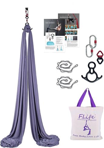 Aerial Silk Yoga Hammock- Hardware Kit Durable 10 Yards in Saudi Arabia