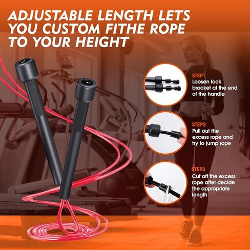 14 Pack Adjustable Jump Ropes for Cardio Fitness - PVC Jump Rope for Kids Women Men-Tangle-Free for Training,Keeping Fit,Workout in Kuwait