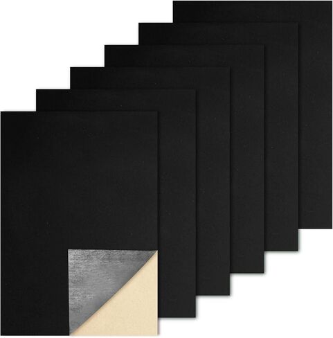 Biaungdo 6 PCS ملصقات ذاتية اللصق ، ورقة خضراء داكنة مع دعم لاصق ، 8 × 12 بوصة قشر النسيج وعصا الطرز لبطانات المجوهرات الحرفية الفنية (A4 الحجم) in Saudi Arabia