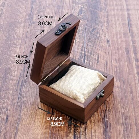 Walnut Wood Box for Crafts, Jewelry Box and watch box Wooden Keepsake Box Gift (Walnut) in Kuwait