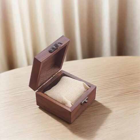 Walnut Wood Box for Crafts, Jewelry Box and watch box Wooden Keepsake Box Gift (Walnut) in Kuwait