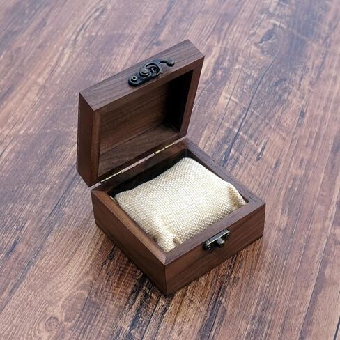 Walnut Wood Box for Crafts, Jewelry Box and watch box Wooden Keepsake Box Gift (Walnut) in Kuwait