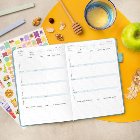 Legend Food Sensitivity Journal – Daily Elimination Diet & Health Diary with Symptom Tracker – Book Log for Low Fodmap, Diabetic, Ibs (Aquamarine) in Kuwait