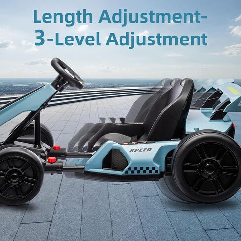 24V Kids Go Kart ، 300 و WAR 300W سيارة الكارت الكهربائية القوية مع مقعد قابل للتعديل ، IDE على لعبة مع 4 سرعة ، البطارية ، وضع الانجراف/الرياضة ، إطارات EVA ، دواسة الفرامل لمدة 6-12 ، روز in Kuwait