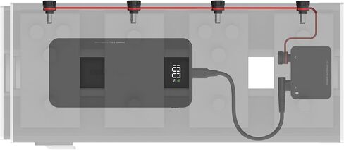 D'Addario Accessories XPND Pedal Power Battery Kit - Guitar Pedal Power Supply - USB Charging Battery with Customizable Daisy Chain in Kuwait