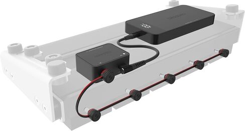D'Addario Accessories XPND Pedal Power Battery Kit - Guitar Pedal Power Supply - USB Charging Battery with Customizable Daisy Chain in Kuwait