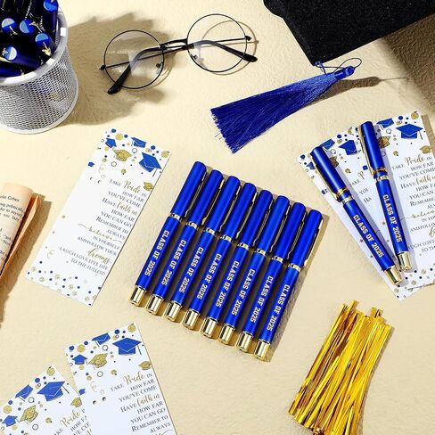 Spakon 50 Set Class of 2025 التخرج هدايا GEL GEL INK PEN مع بطاقات المعايدة في نهاية العام ، توقيع حفلات التخرج للطلاب من المعلم (الأخضر) in Saudi Arabia
