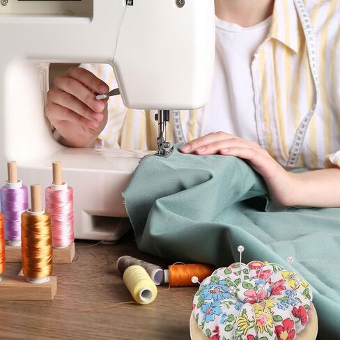 HARFINGTON Pin Cushions with 50 PCS Sewing Pins, Cute Needle Japanese Style Cushion Needle Holder Pincushions Magnetic Top Wooden Base for Sewing Quilting Needlework DIY Crafts, Autumn Floral in Saudi Arabia