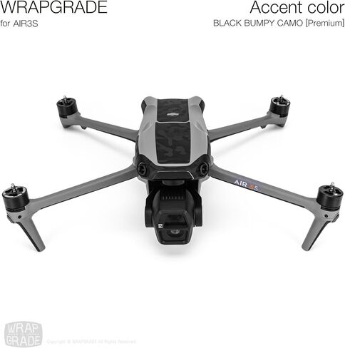 WRAPGRADE Skin Decal Sticker Accent Color Compatible with DJI Air 3S (Racing White) in Saudi Arabia