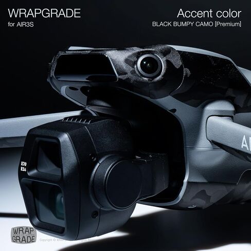 WRAPGRADE Skin Decal Sticker Accent Color Compatible with DJI Air 3S (Racing White) in Saudi Arabia