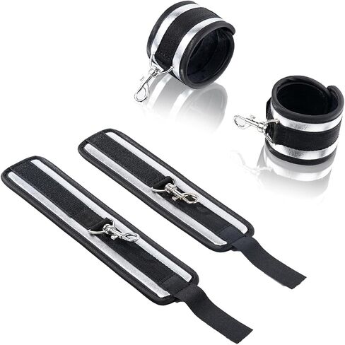 Spreader Bar Heavy Duty Stainless Steel Expandable Black Bar Home Gym with 4pcs Furry Purple Adjustable Strap,Sports Aid Training Fitness Gear Pilates Aid Kit,Yoga Set in Kuwait