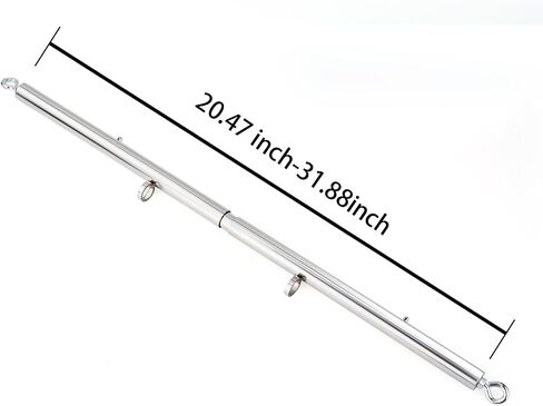 Spreader Bar Heavy Duty Stainless Steel Expandable Black Bar Home Gym with 4pcs Furry Purple Adjustable Strap,Sports Aid Training Fitness Gear Pilates Aid Kit,Yoga Set in Kuwait