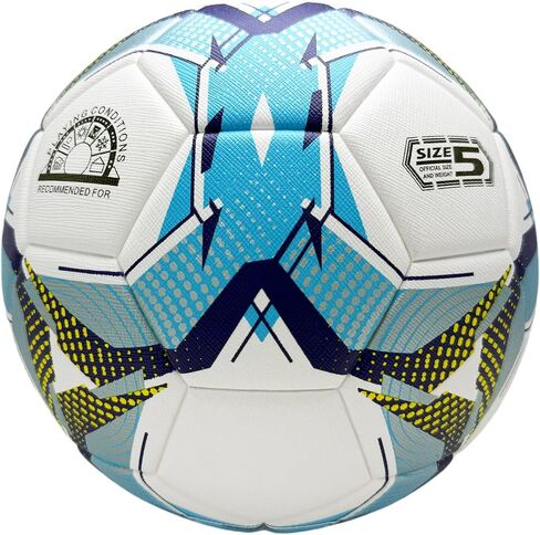 Green and White Soccer Ball Size 5 with Smooth Surface Waterproof Wear Resistant for Lawn Indoor Outdoor Sports Training Ball or Competition Balls in Kuwait