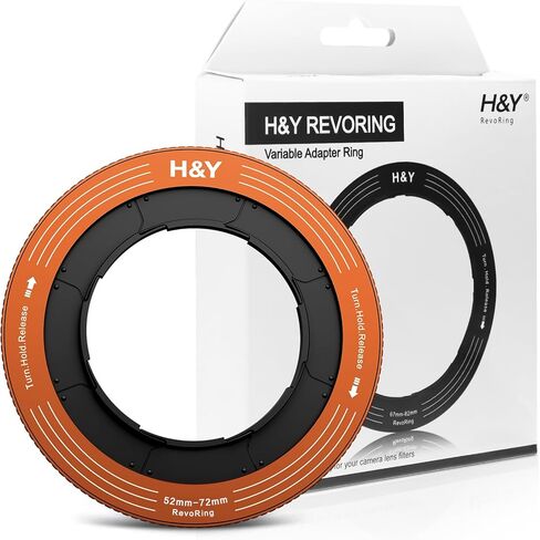 H&Y RevoRing Step-Up Rings Variable Step Up Ring Lens Filter Adapter Rings Stepping Up Ring 52-72mm to 77mm in Kuwait