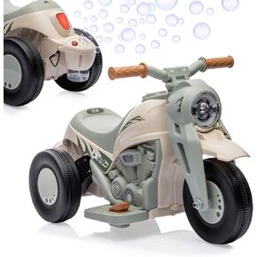 6V Bubble Motorcycle Ride On Toy Car for Kids ، و Kids Motorcycle مع وظيفة فقاعة مع الموسيقى ، والمصابيح الأمامية LED ، والأمام/الاحتياط ، والدواسة ، و 3 عجلات ركوب على دراجة نارية للأطفال 3-8 ، والوردي