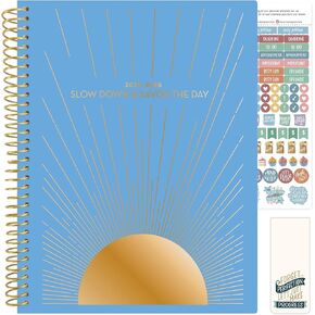 Ploom Daily Planners 2025-2026 (8.5 "× 11") مخطط اليوم الأكاديمي (يوليو 2025 - يوليو 2026) - منظم جدول أعمال أسبوعيًا وشهريًا مع ملصقات وعلامات علامات تبويب