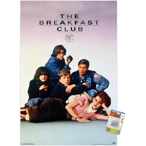 Trends International the Breakfast Club - ملصق جدار ورقة واحدة ، 22.375 "× 34"