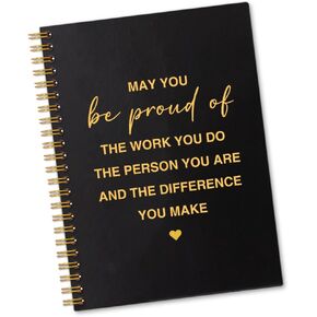 May You Be Proud Of The Work You Do 160 Blank Pages Spiral Notebook, Appreciation Gifts for Coworker Thank You Gifts, Leaving Retirement Gifts for Colleague, Staff Appreciation Gifts