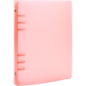 A4 4-rowe Ring Ring View Cover Cover Plastic Cover ، مجلد ملف Notebook مجلة Notebook ، حامي ورقة ورقة DIY/حامي غطاء الموثق (الأرجواني)
