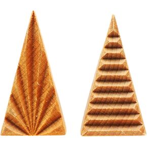 MKM Pottery Tools Stamps 4 Clay متوسط ​​المثلث طويل القامة ختم زخرفي للطين (STM-T3)