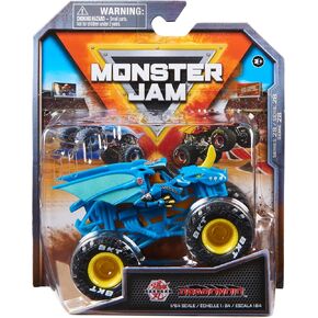 Monster Jam ، Bakugan Dragonoid (Blue) Monster Truck ، مركبة مصبقة ، 1:64 ، ألعاب الأطفال للأولاد الذين تتراوح أعمارهم بين 3 سنوات وما فوق