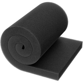 Pawfly Aquarium Filter Filter Pad for Fish Tank Filters Fish Aquarium Filter Media Filter Filter Fluss Floss Floss for Sumps Ponds Fyps Black Foam Floss for Water Filtration ، 36 "L × 12" W
