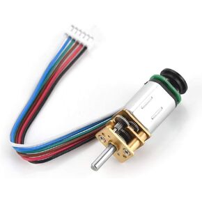 Gear Motor,DC6V 2W GBMQ-GM12BY20 with Magnetic Coded Disc Hall Encoder, Large , Low Speed and Noise,Electronic Locks, DIY Toy Cars, Small Robots,etc(6V 70RPM)