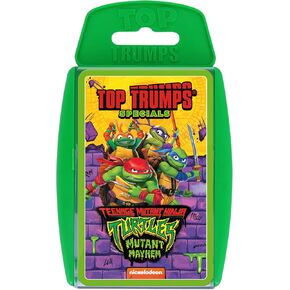 Top Trumps Teenage Mutant Ninja Turtles Card Game - Family Learning Game for Kids and Adults - 2+ Players - Ages 6+, Blue, Orange, Purple, Green