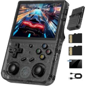 RG353V Retro Gaming Gaming Console RG353V Game Game Console 3.5 "IPS Screen Android 11 and Linux System 64G TF Card 4420+ Classic Games RK3566 64Bit Game Player Bluetooth 4.2 و 5G Wifi (Purple) in Kuwait
