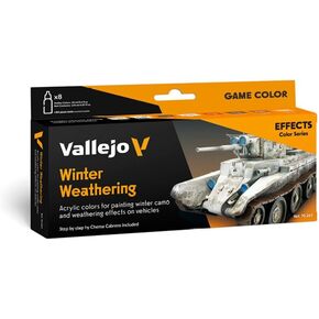 Vallejo - لعبة Winter Wathering Set | تعيين لنمذجة الدهانات الأكريليك | 8 زجاجات × 18 مل (0.60 fl.oz.)