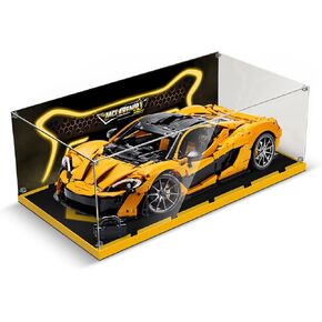 علبة عرض أكريليك لـ LEGO Technic McLaren P1 Race Car Toy ، (بدون طرز فقط مربع) ، مربع عرض Clear مقاوم للغبار متوافق مع LEGO 42172