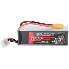 Goldbat 6S 5000mAh 50C 22.2V RC Lipo Battery Packt مع XT90 و EC5 FLUC