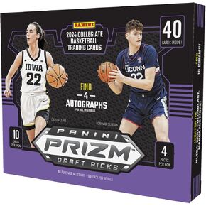 2024 Panini Prizm Draft يختار مربع بطاقة تجارة كرة السلة الجماعية (Hobby) (4 توقيعات)
