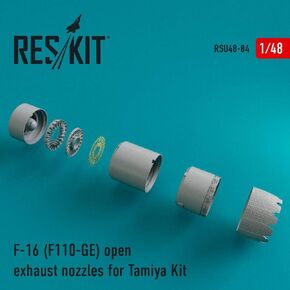 RSU48-0084-1/48 F-16 (F110-GE) فتحات العادم المفتوحة لتفاصيل راتنج مجموعة Tamiya