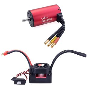 استبدال Kingval 3665 2000kV رمح محرك بدون فرش 5 مم مع 60A مع ESC متوافق مع 1/10 RC CAR
