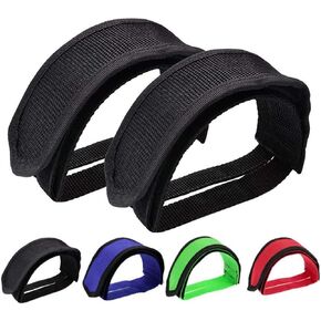 Outgeek 1 Pair Bike Pedal Straps Pedal Toe Clips Straps Tape for Fixed Gear Bike