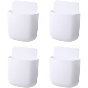 4 أجهزة كمبيوتر لاصق حامل التحكم عن بُعد Caddy Caddy Phone Phone Container Box Box Hanging Charging Rack Holder Whiteboard Marker Pen Solder for Wall
