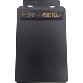 مربع Posse-الحافظة المسطحة قصيرة الشكل SA-69-PCBK · مسحوق المسحوق الأسود · 9.25 "× 6.5"