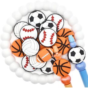 20pcs/مجموعة كرات رياضية بؤرية من السيليكون بؤر ، ملحقات زخار