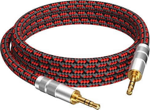 Audiophile High Purity Copper Aux Audio Cable 3.5mm Male to 3.5mm Male Audio Auxiliary Cord Gold-Plated Stereo HiFi Adapter Cable (Straight to Right Angle, 3.2ft/1m) in Kuwait