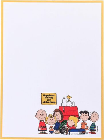Graphique Yo Snoopy Post-Bound-Bound Pad ، الفول السوداني المفكرة ، صفائح مثقبة ، ملزمة غلاف ، 150 صفحة ، 5 "× 6" in Kuwait