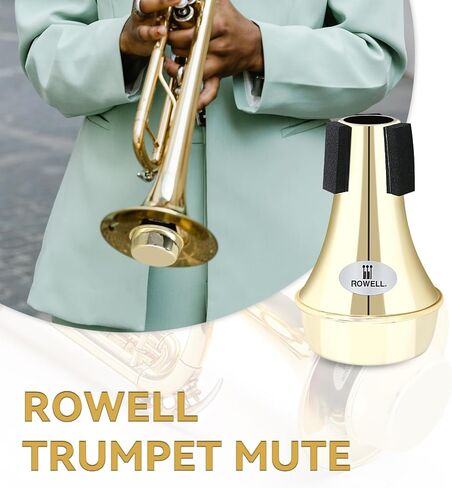 ROWELL Trumpet Mute ABS Straight Trumpet Mute Mini Trumpet Mute Silencer Lightweight Practice Trumpet MuteTrumpet Acessories for Beginner (Red) in Saudi Arabia