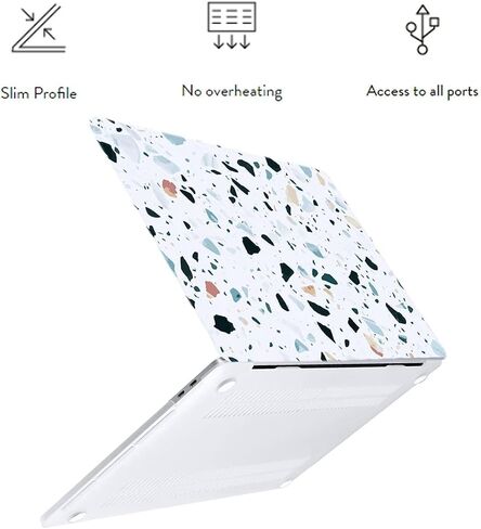 LanBaiLan Compatible with MacBook Pro 14 inch 2021-2024 Release Model M4 A3112 A3185 A3401 M3 A2918 A2992 M2 A2779 M1 A2442, Protective Case & Keyboard Cover, Color Flower in Saudi Arabia