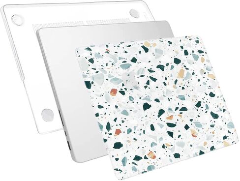 LanBaiLan Compatible with MacBook Pro 14 inch 2021-2024 Release Model M4 A3112 A3185 A3401 M3 A2918 A2992 M2 A2779 M1 A2442, Protective Case & Keyboard Cover, Color Flower in Saudi Arabia