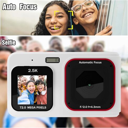 Digital Camera for Teens, 1080P FHD Camera, Point and Shoot Digital Camera with 32GB Memory, Dual Screen,16X Zoom, Compact Small Vintage Camera Gifts for Beginners, Turquoise in Saudi Arabia